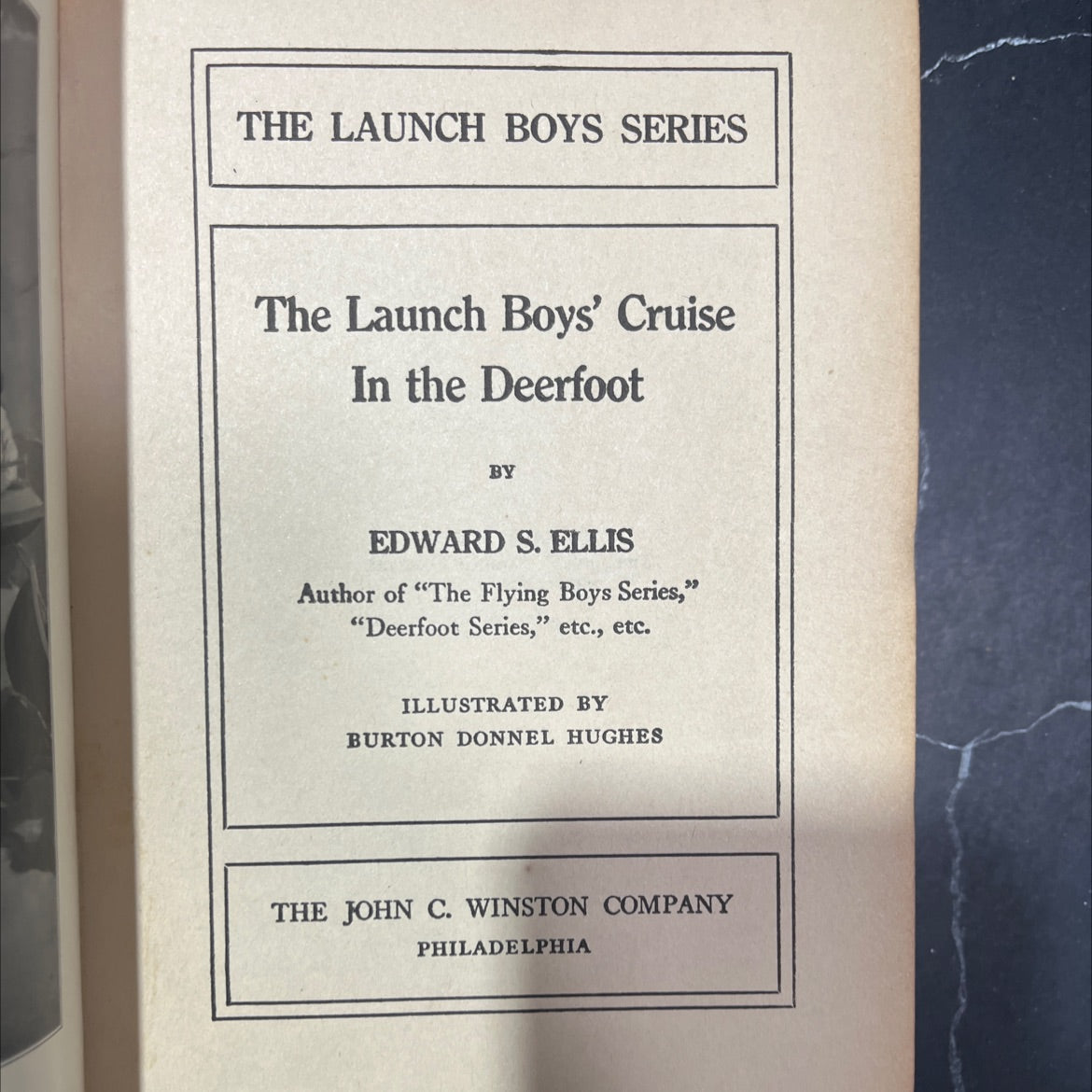 the launch boys' cruise in the deerfoot book, by edward s. ellis, 1912 Hardcover image 2