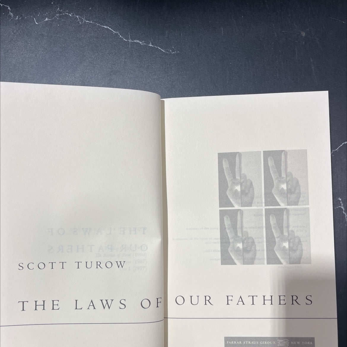 the laws of our fathers book, by scott turow, 1996 Hardcover image 2