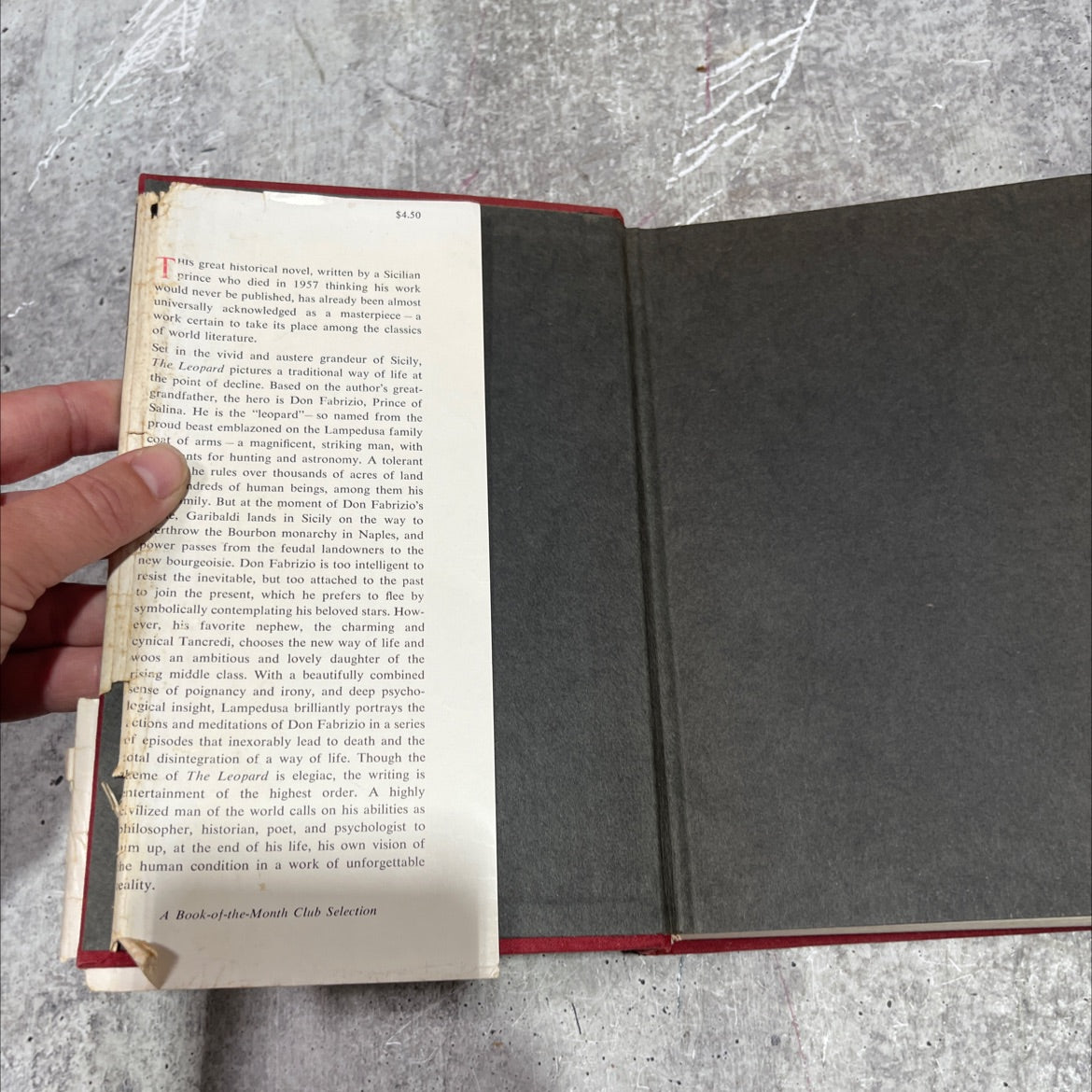 the leopard book, by giuseppe di lampedusa, 1960 Hardcover