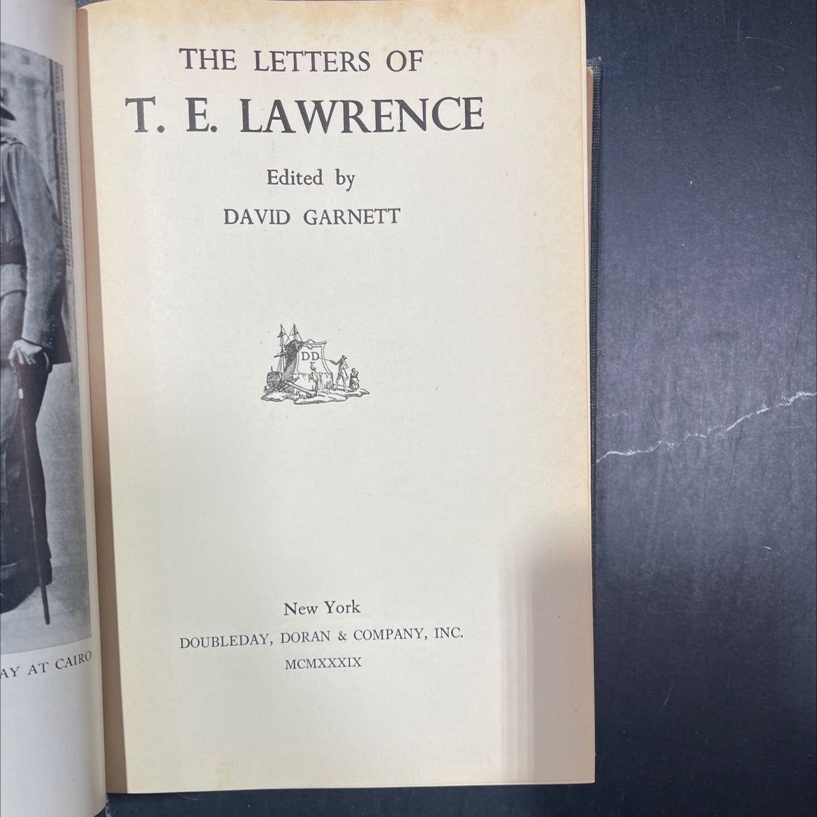 the letters of t. e. lawrence book, by t. e. lawrence, 1939 Hardcover image 2