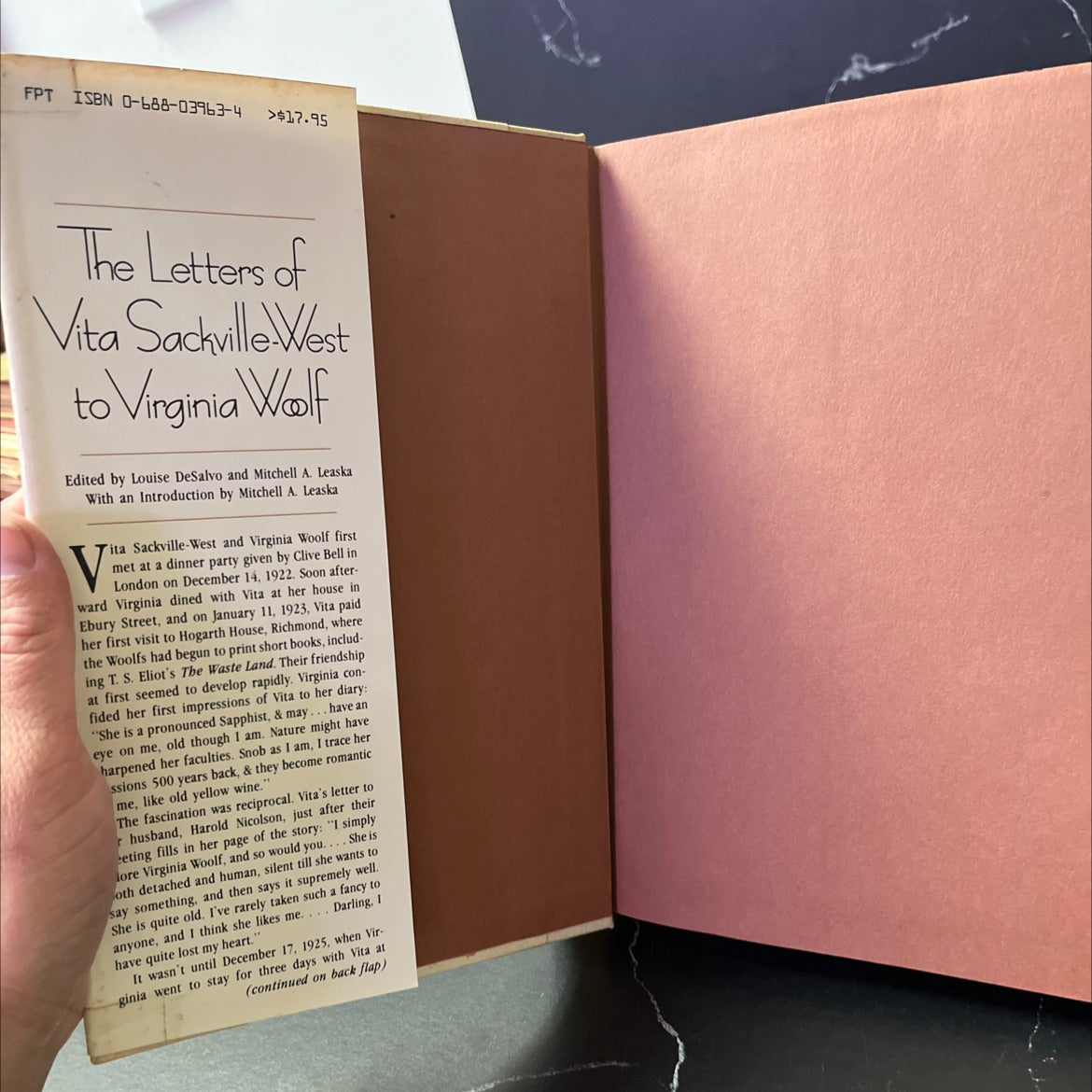 the letters of vita sackville-west to virginia woolf book, by vita sackville-west, 1985 Hardcover image 4