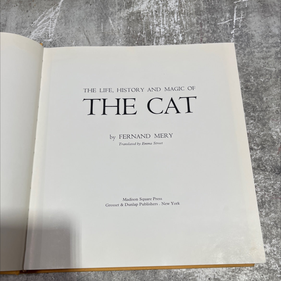 the life, history and magic of the cat book, by fernand mery, 1968 Hardcover image 2