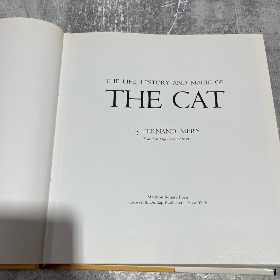 the life, history and magic of the cat book, by fernand mery, 1968 Hardcover image 2