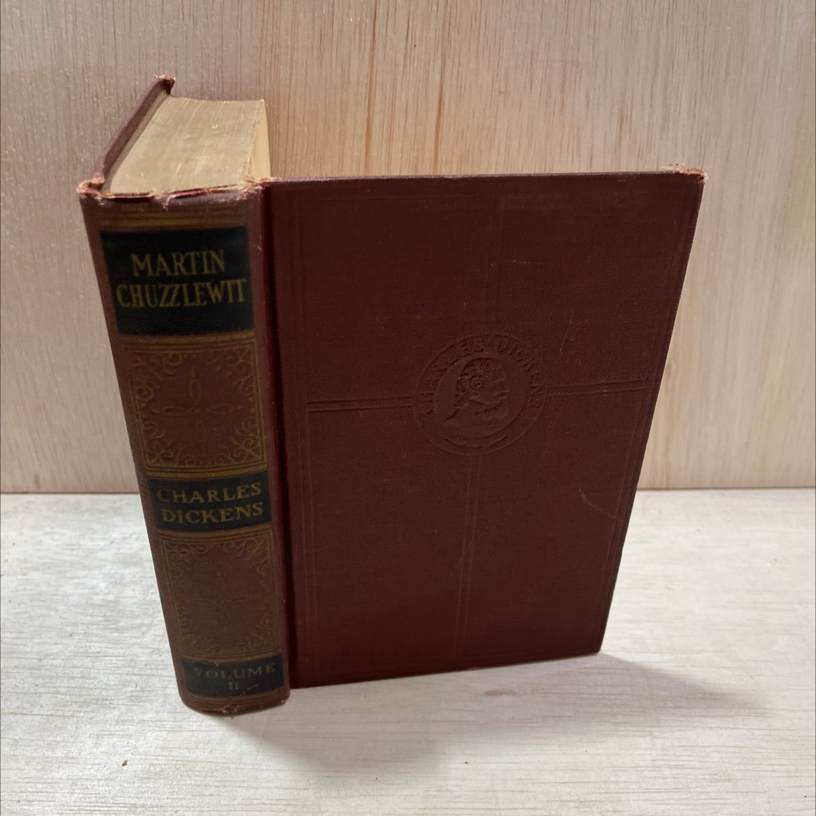 the life and adventures of martin chuzzlewit book, by charles dickens, 1868 Hardcover, Antique image 1
