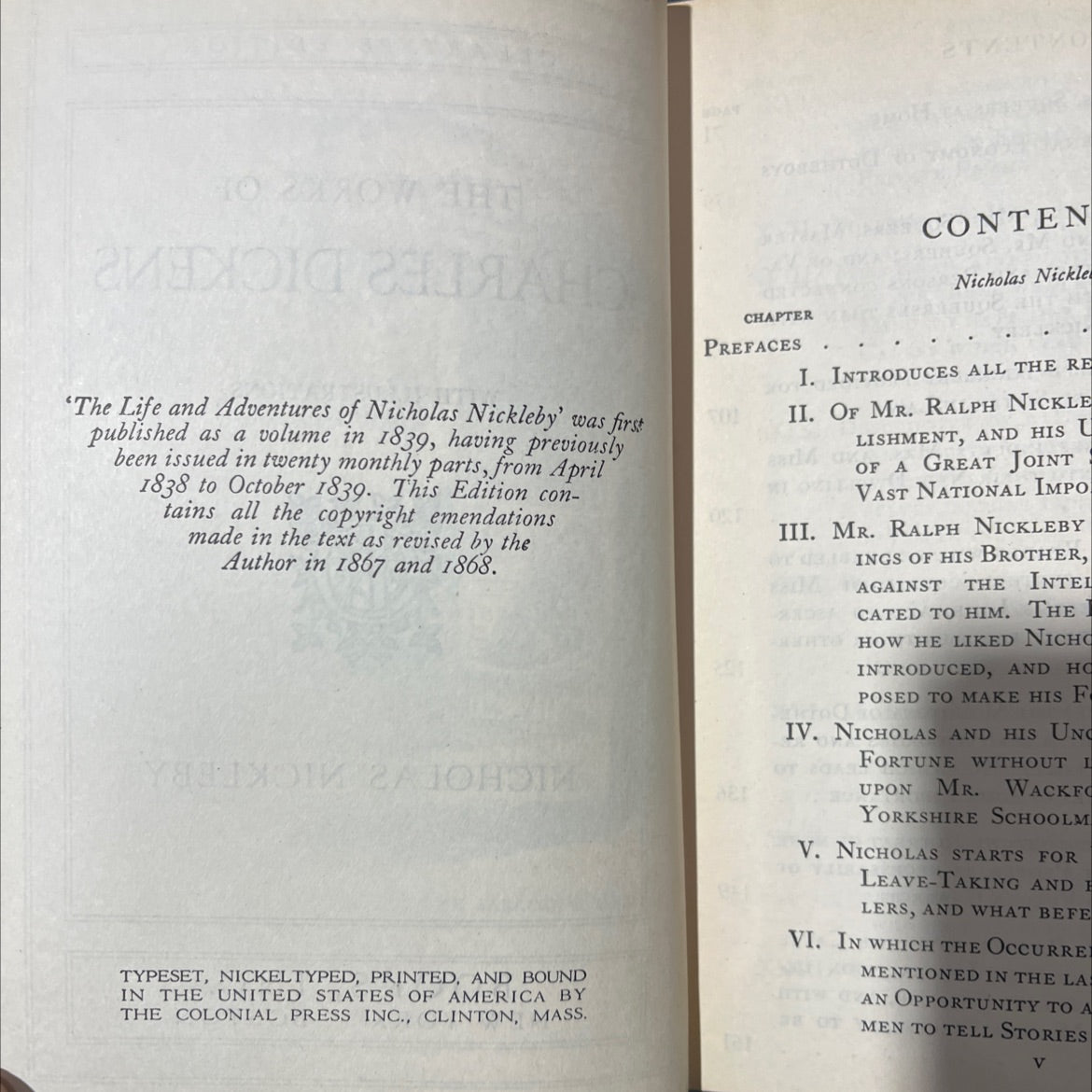 the life and adventures of nicholas nickleby book, by charles dickens, 1868 Hardcover image 3