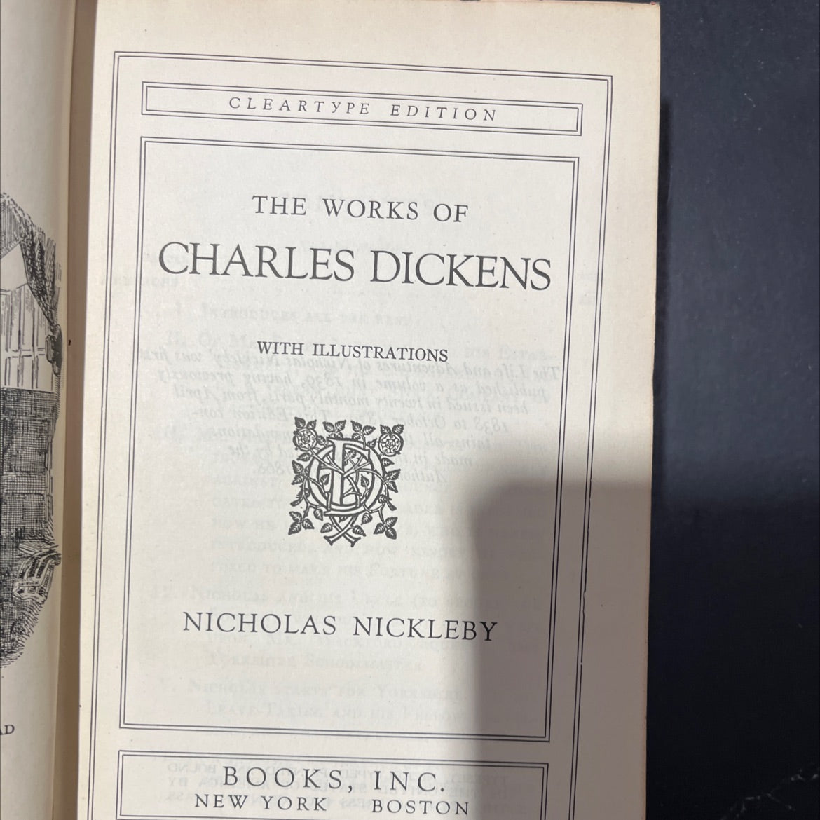 the life and adventures of nicholas nickleby book, by charles dickens, 1868 Hardcover image 2