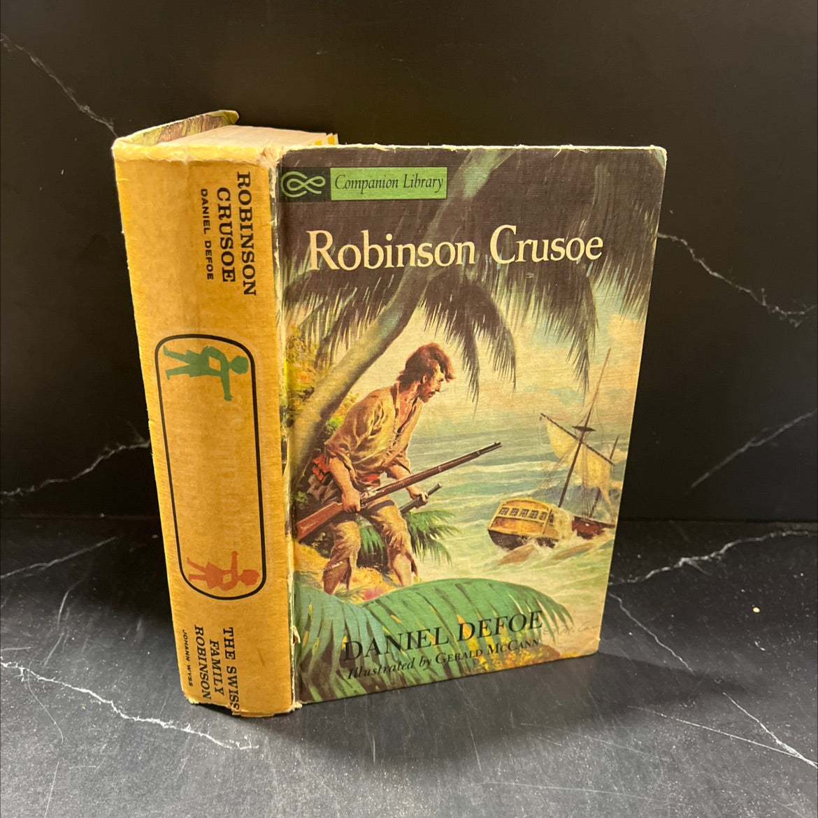 the life and strange surprising adventures of robinson crusoe book, by daniel defoe, 1963 Hardcover image 1