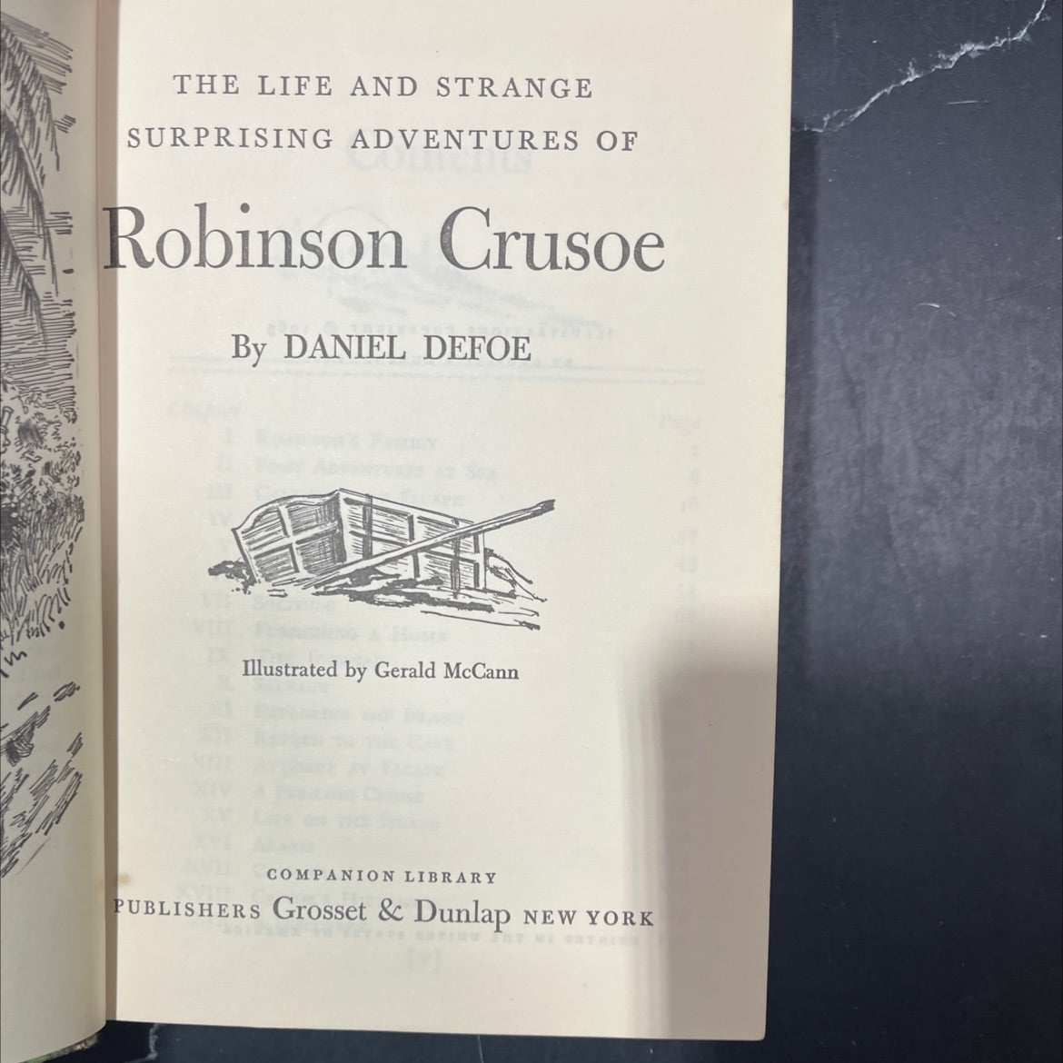 the life and strange surprising adventures of robinson crusoe book, by daniel defoe, 1963 Hardcover image 2