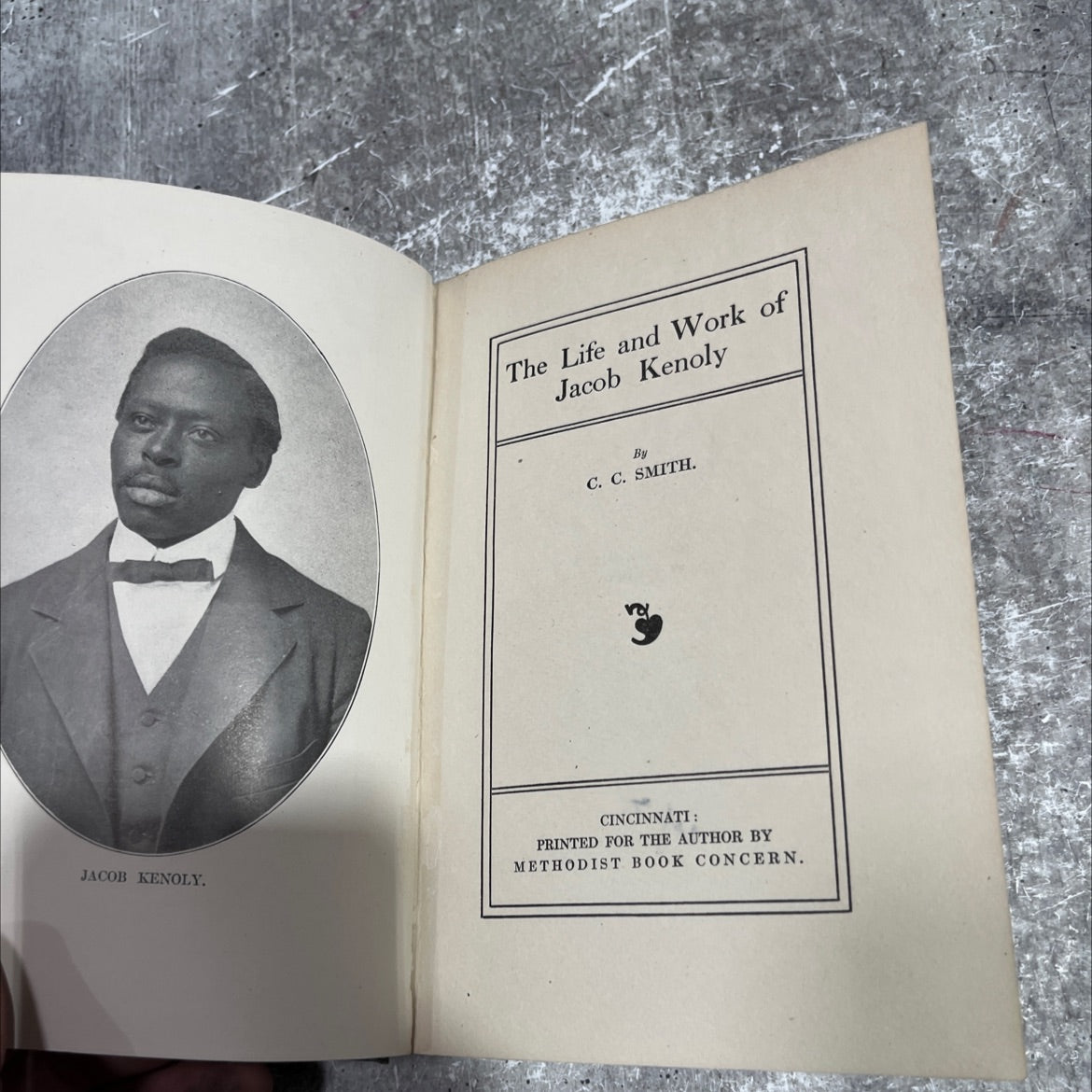 the life and work of jacob kenoly book, by c. c. smith, 1912 Hardcover image 2