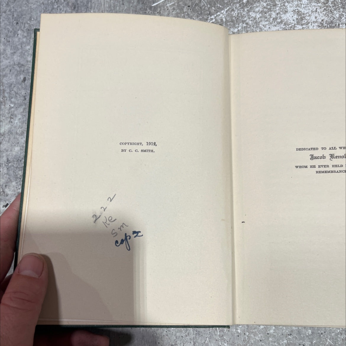 the life and work of jacob kenoly book, by c. c. smith, 1912 Hardcover image 3