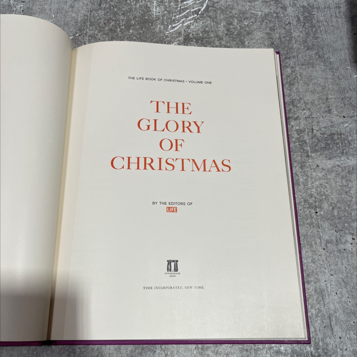 the life book of christmas volume one the glory of christmas book, by editors of life, 1963 Hardcover image 2