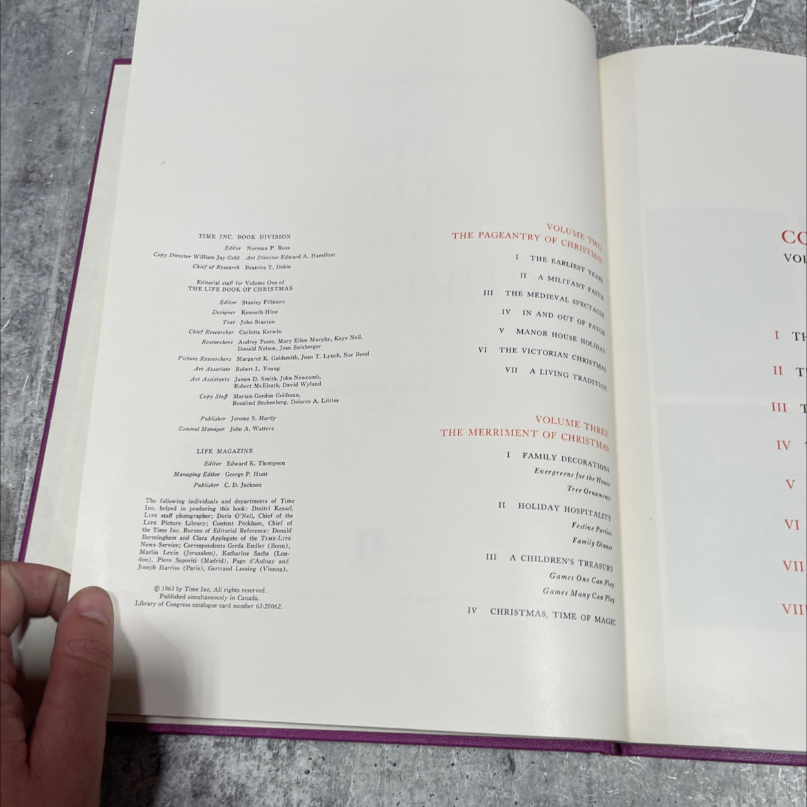 the life book of christmas volume one the glory of christmas book, by editors of life, 1963 Hardcover image 3