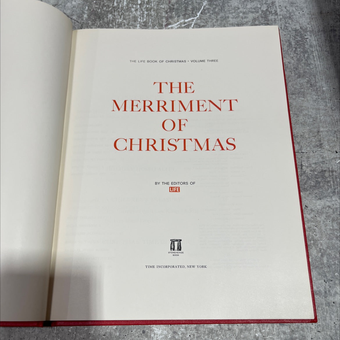 the life book of christmas volume three the merriment of christmas book, by editors of life, 1963 Hardcover image 2