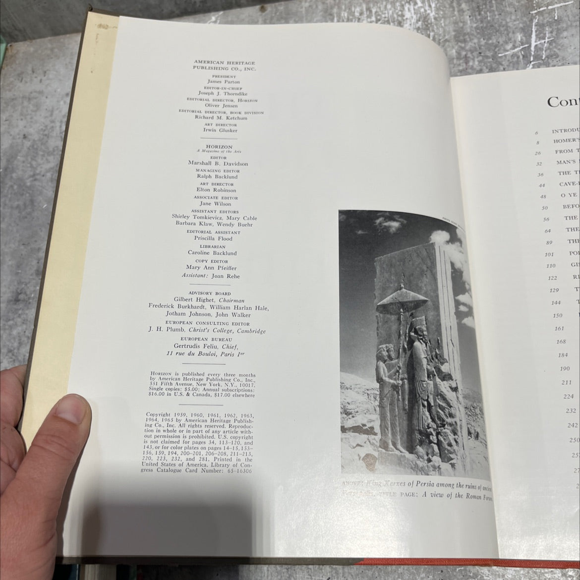 the light of the past a treasury of horizon a magazine of the arts book, by unknown, 1965 Hardcover image 3