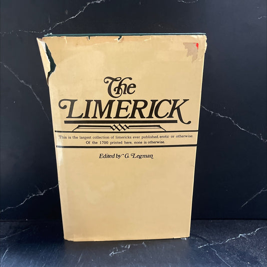 the limerick 1700 examples, with notes variants and index book, by g. legman, 1969 Hardcover image 1