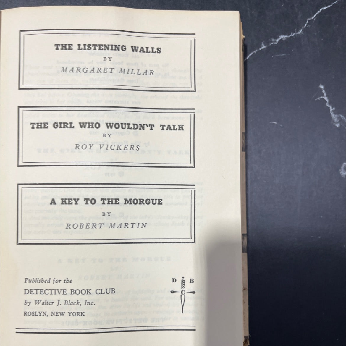 the listening walls book, by margaret millar, 1959 Hardcover image 2