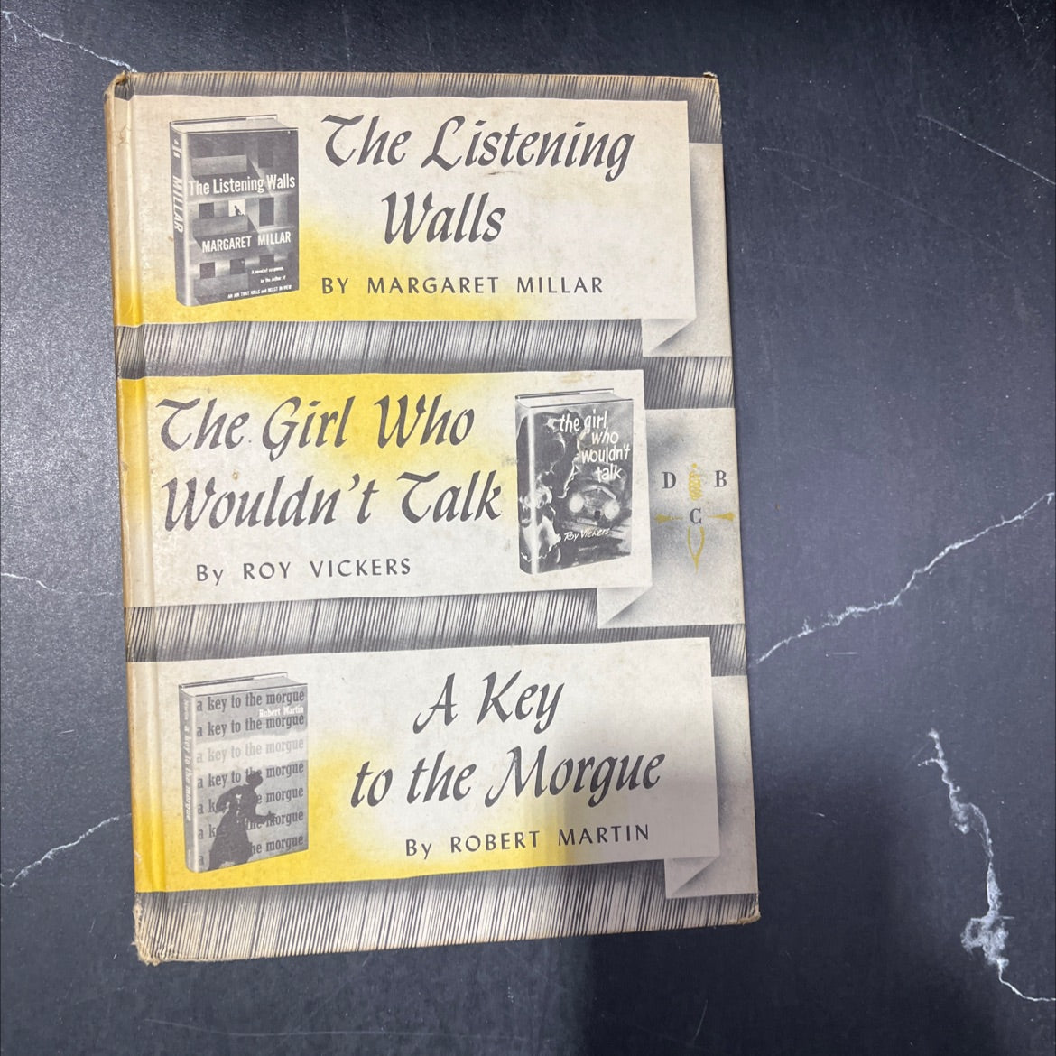 the listening walls book, by margaret millar, 1959 Hardcover image 1