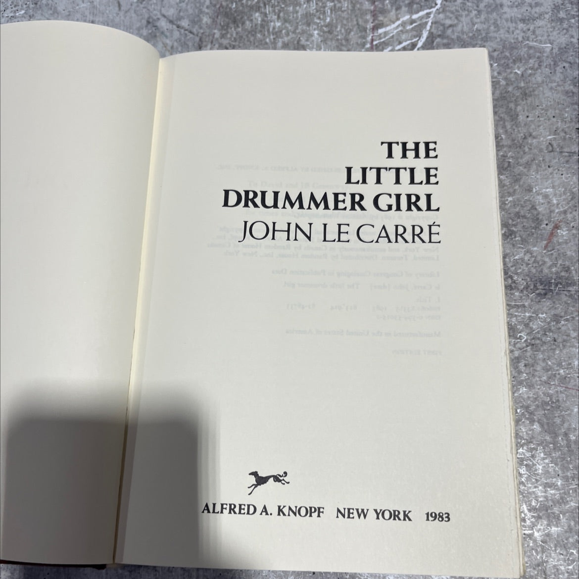 the little drummer girl book, by john le carré, 1983 Hardcover image 2
