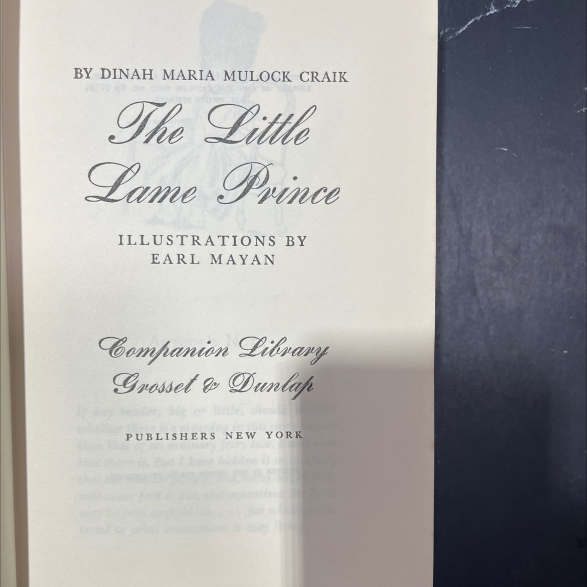the little lame prince book, by dinah maria mulock craik, 1965 Hardcover image 2