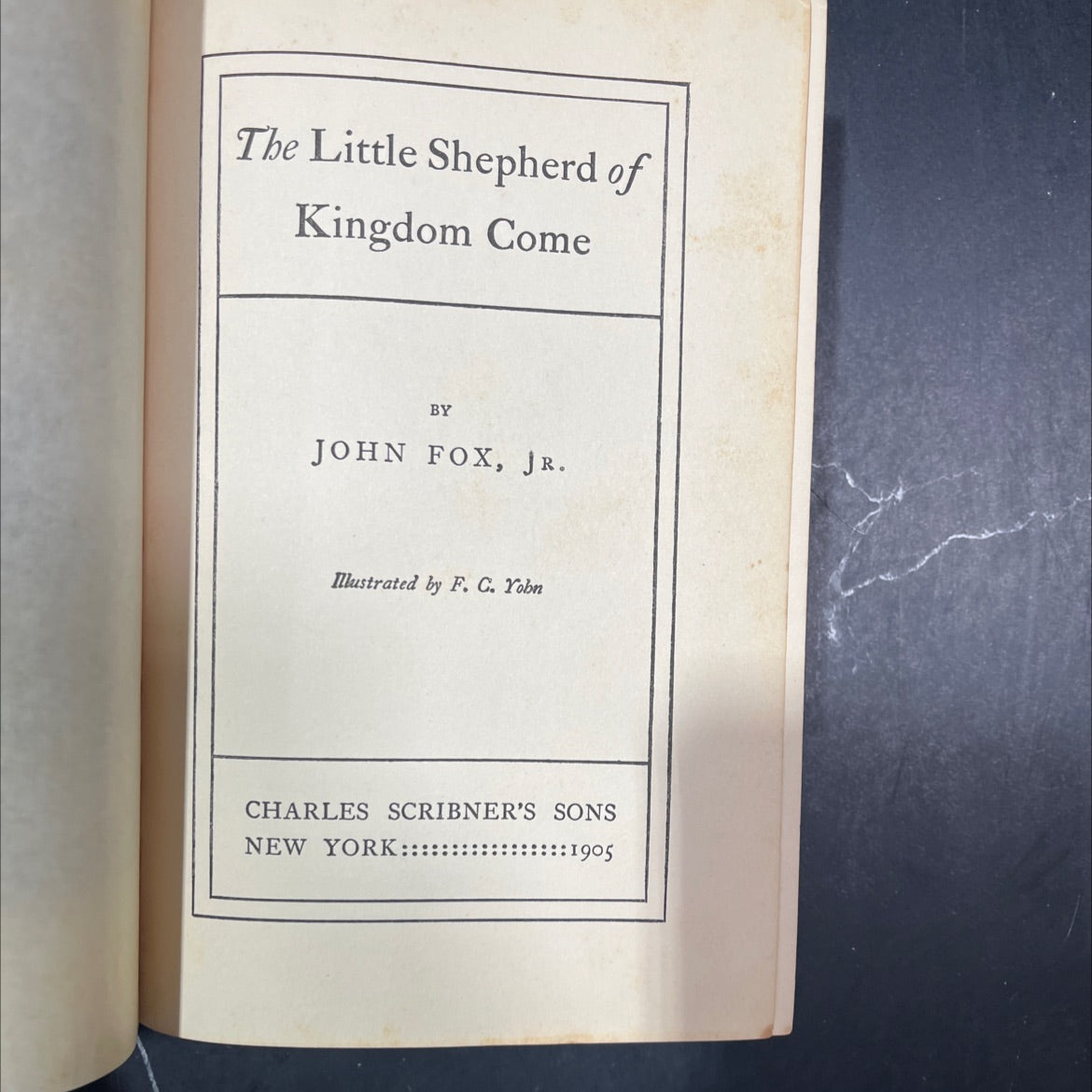 the little shepherd of kingdom come book, by john fox, jr., 1905 Hardcover image 2