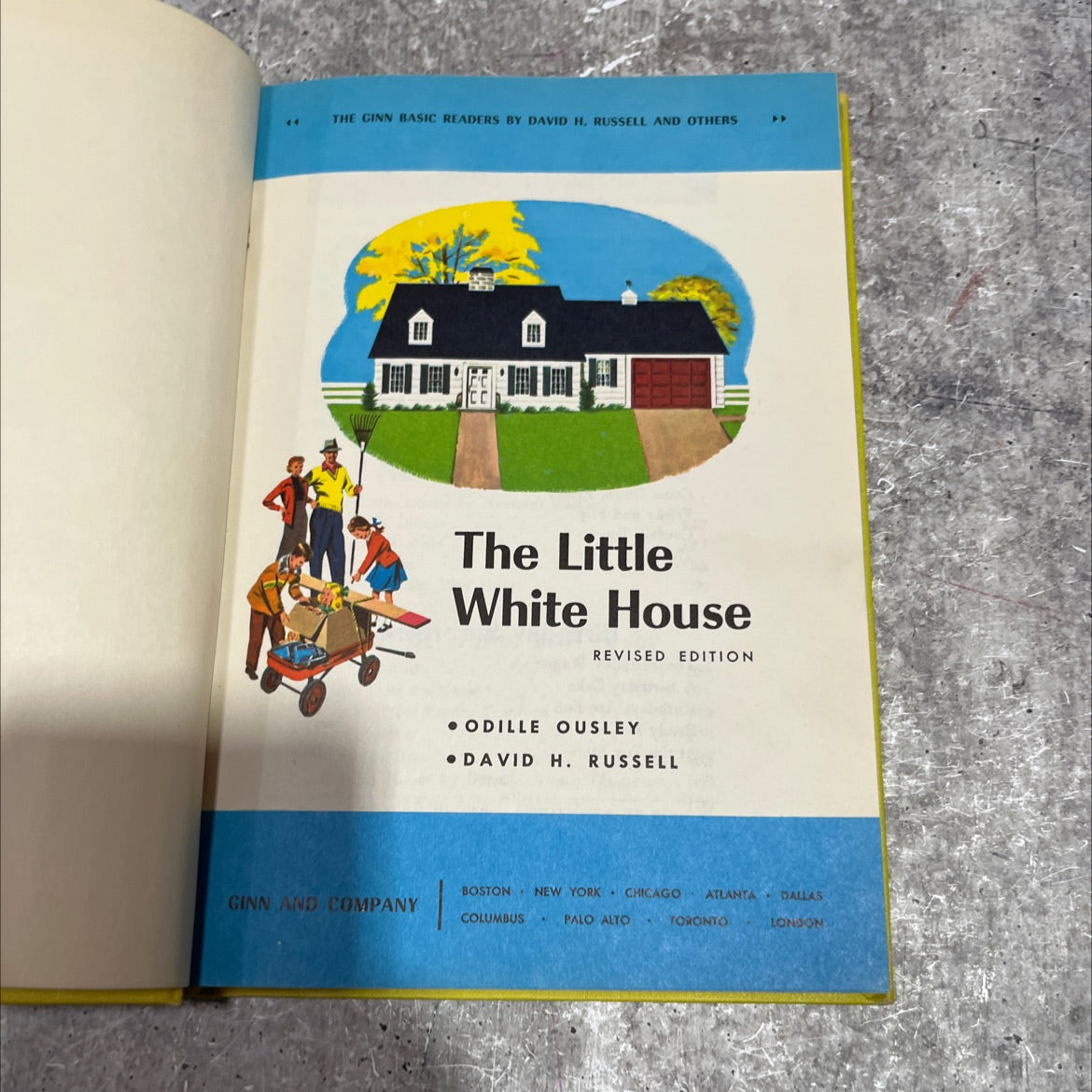 the little white house book, by odille ousley, david h. russell, 1957 Hardcover image 2