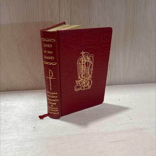 the lives of the saints for every day of the year vol. iii: september-december book, by unknown, 1959 Leather, Vintage image 1