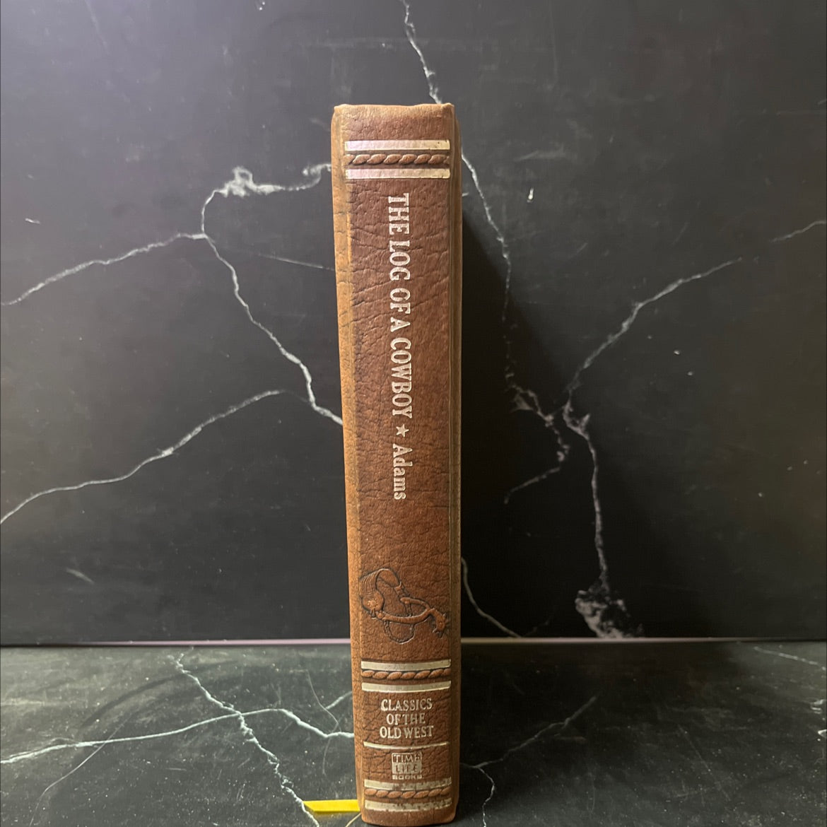 the log of a cowboy a narrative of the old trail days book, by andy adams, 1903 Leather image 4