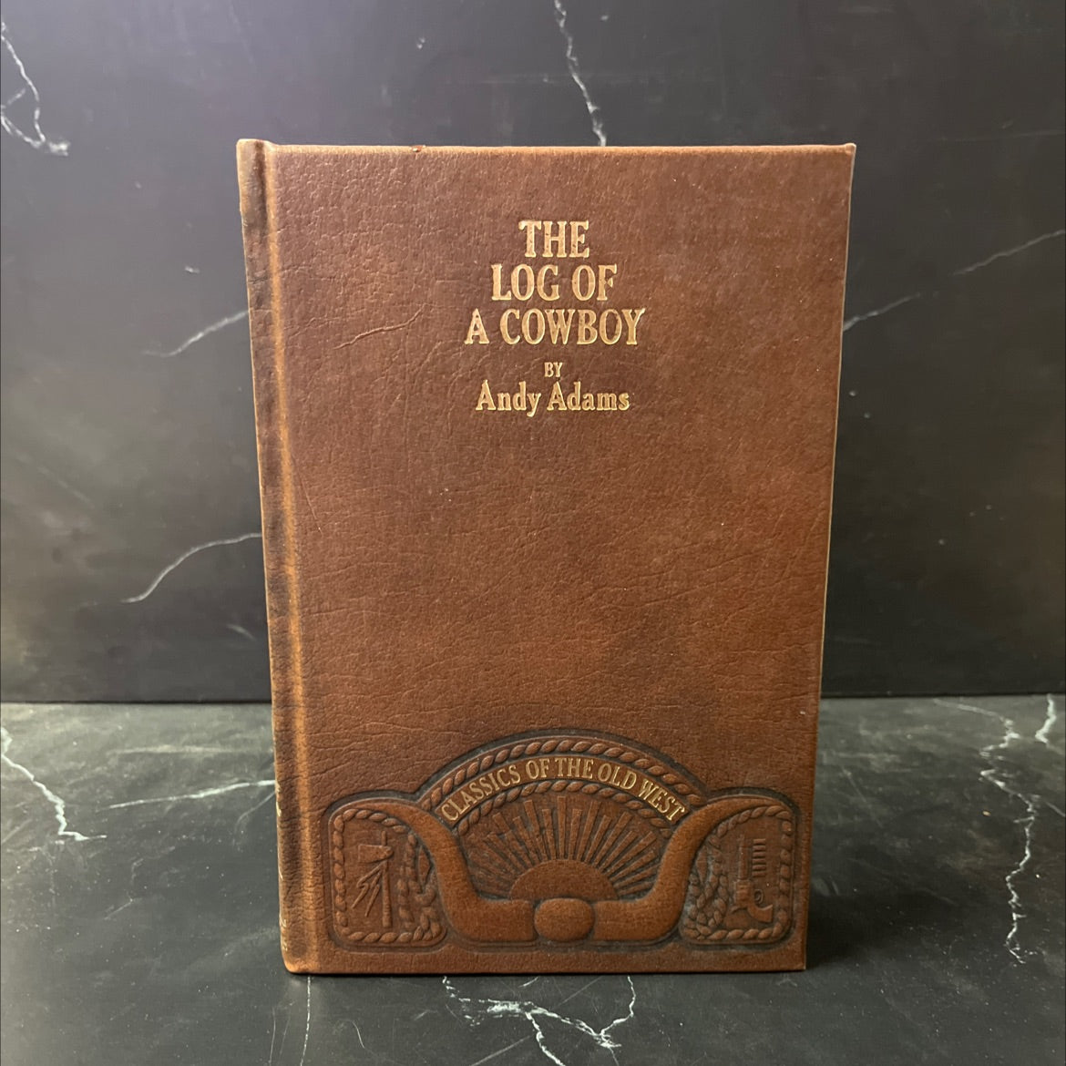 the log of a cowboy a narrative of the old trail days book, by andy adams, 1903 Leather image 1