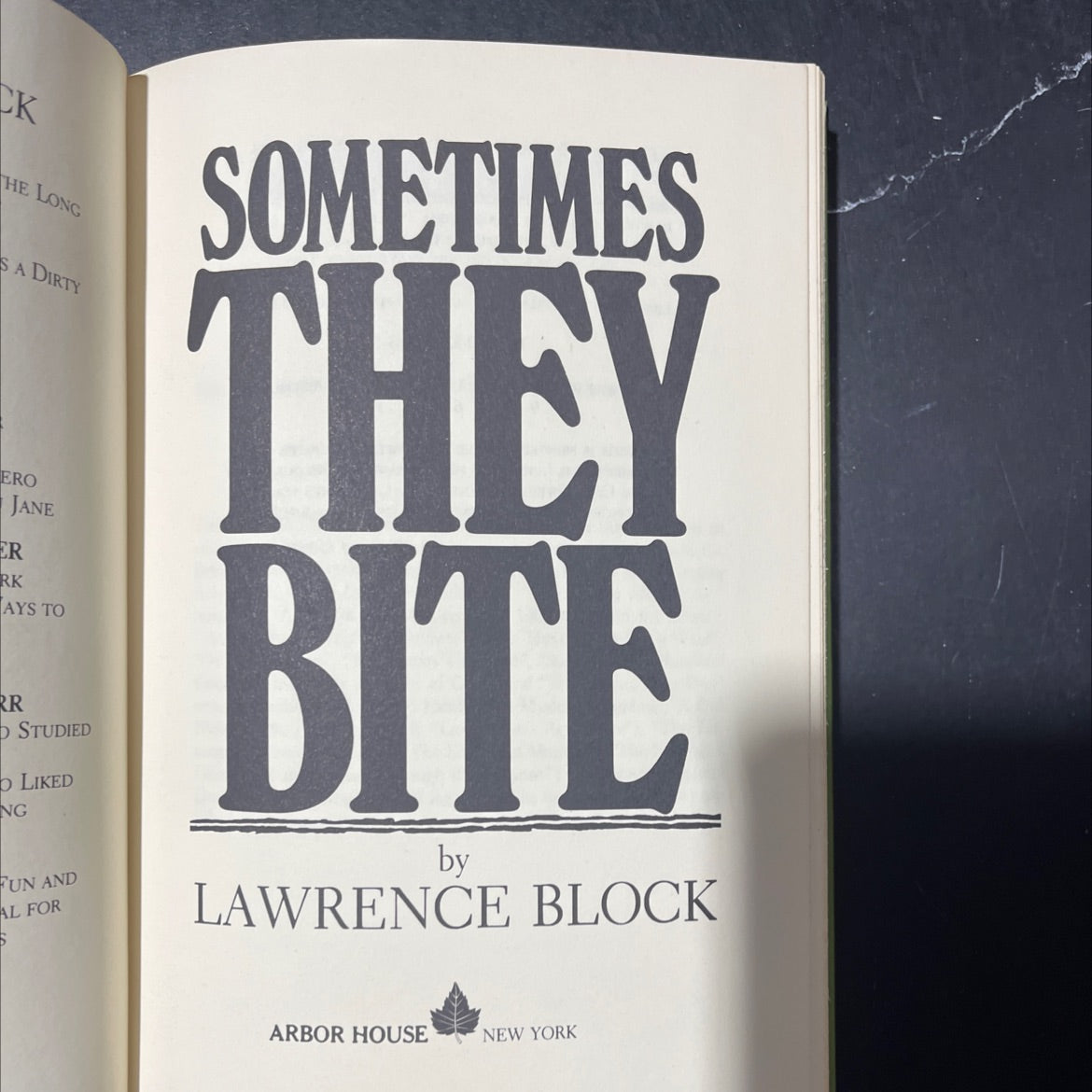 the long line of dirty eros book, by lawrence block, 1983 Hardcover image 2