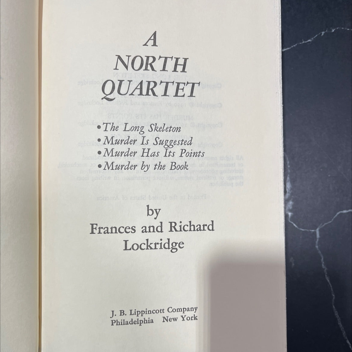 the long skeleton book, by Frances and Richard Lockridge, 1963 Hardcover image 2