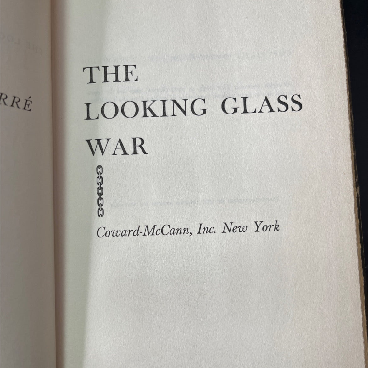 the looking glass war book, by d. j. m. cornwell, 1965 Hardcover, Vintage image 2