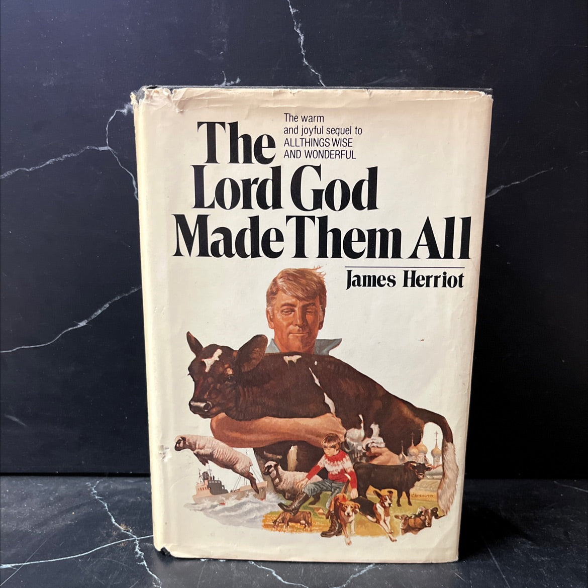 the lord god made them all book, by James Herriot, 1981 Hardcover image 1