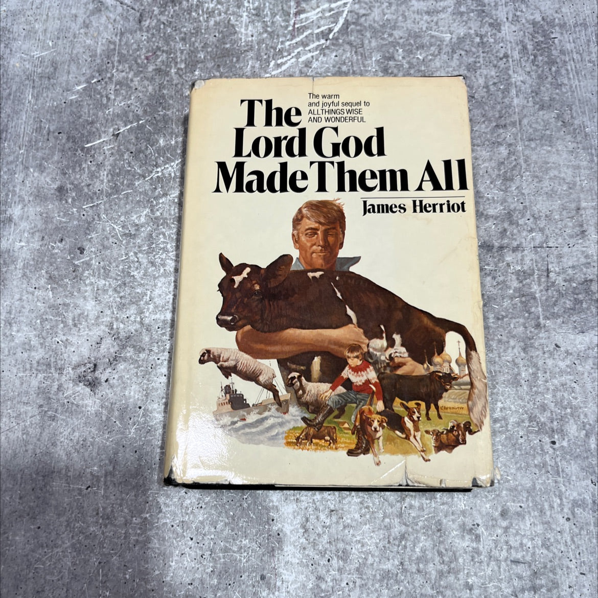 the lord god made them all book, by James Herriot, 1981 Hardcover image 1