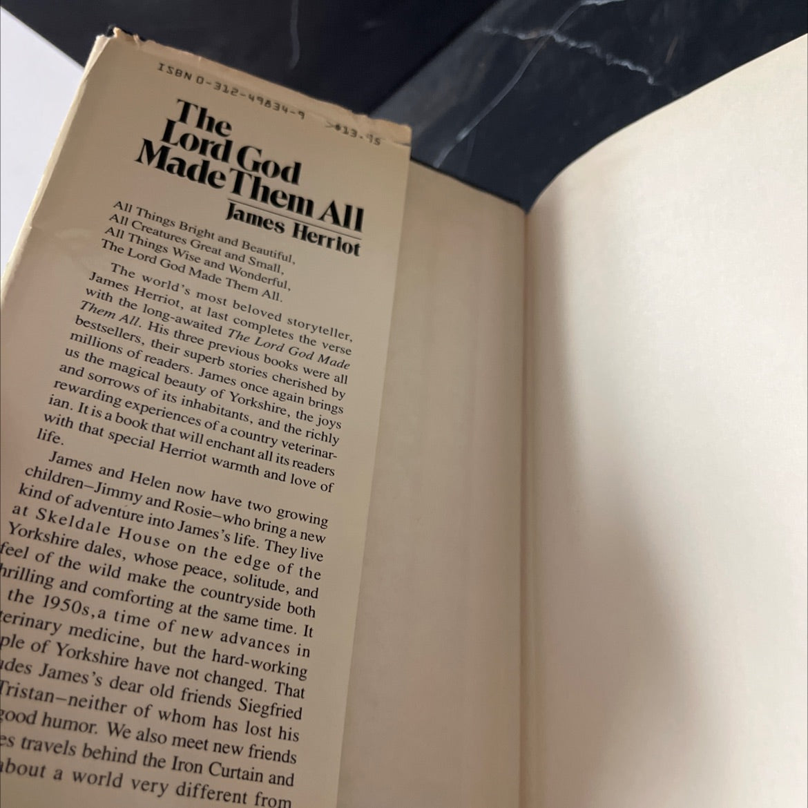 the lord god made them all book, by James Herriot, 1981 Hardcover image 4