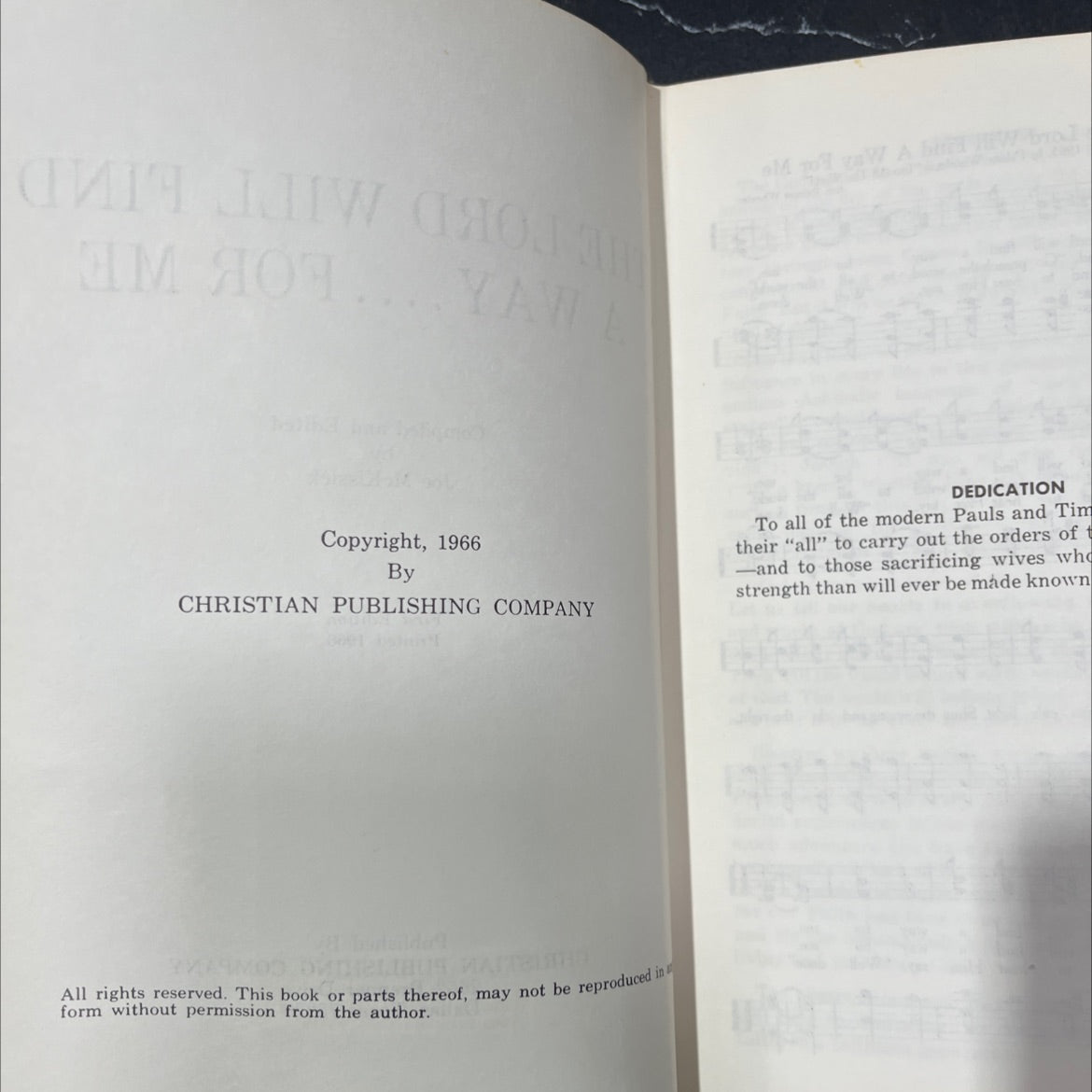 the lord will find a way.... for me book, by joe mckissick, 1966 Hardcover image 3