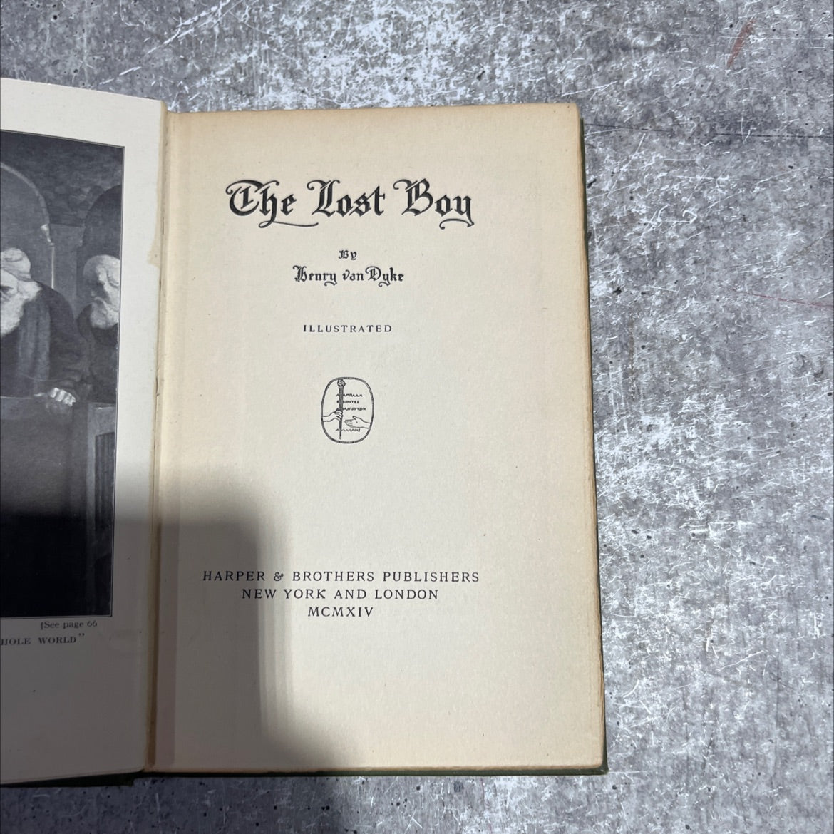 the lost boy book, by jg y benry van dyke, 1914 Hardcover image 2