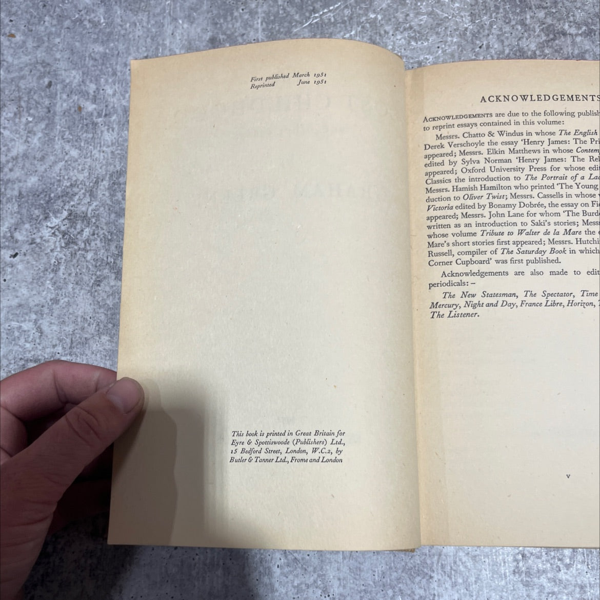 the lost childhood and other essays book, by graham greene, 1951 Hardcover image 3