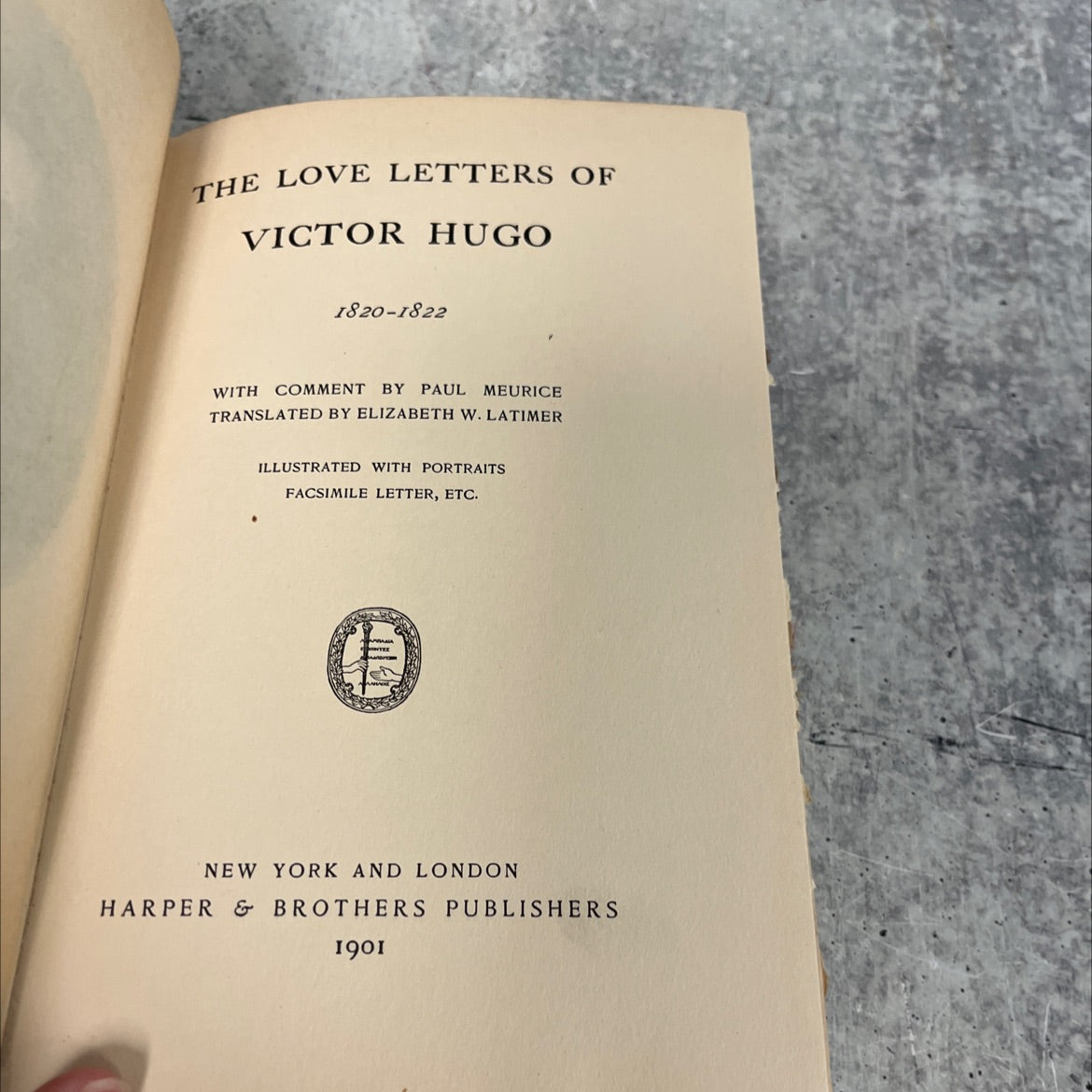 the love letters of victor hugo 1820-1822 with comment by paul meurice translated by elizabeth w. latimer book, by image 2