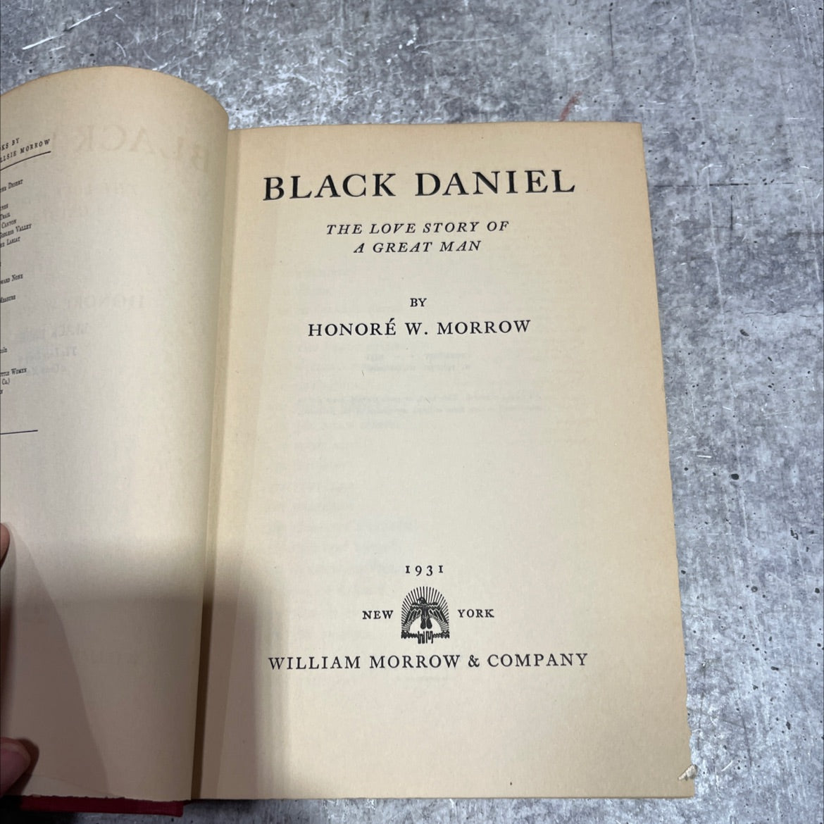 the love story of a great man book, by honoré w. morrow, 1931 Hardcover image 2