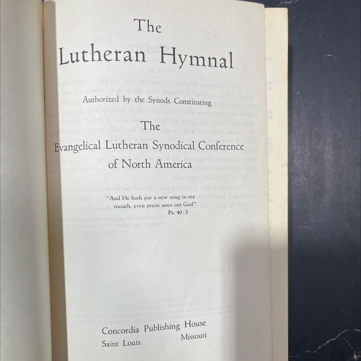 the lutheran hymnal book, by intersynodical committee on hymnology and liturgics, 1941 Hardcover image 2