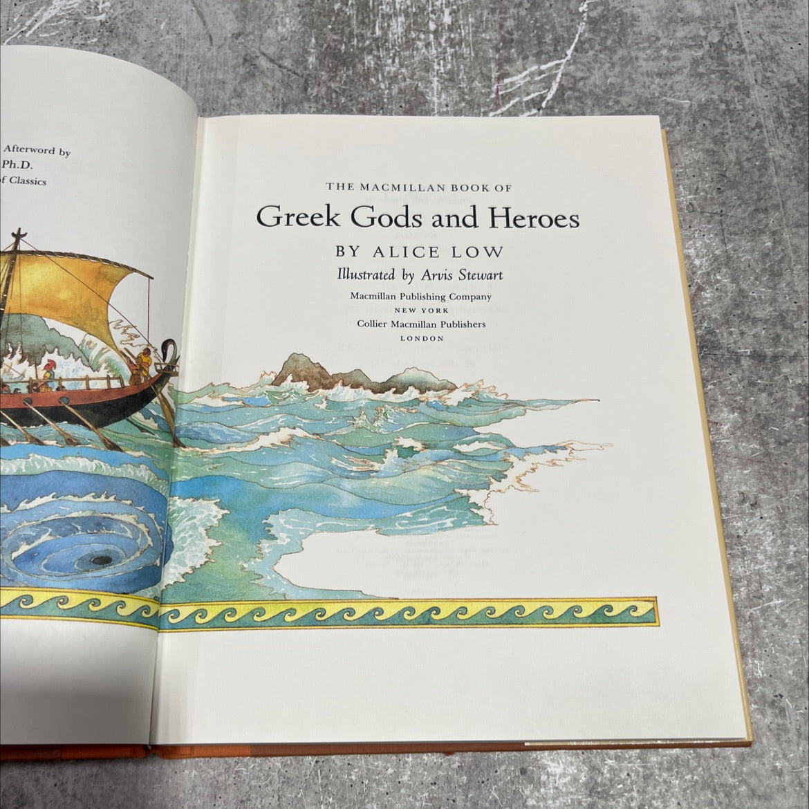 the macmillan book of greek gods and heroes book, by alice low, 1985 Hardcover image 2