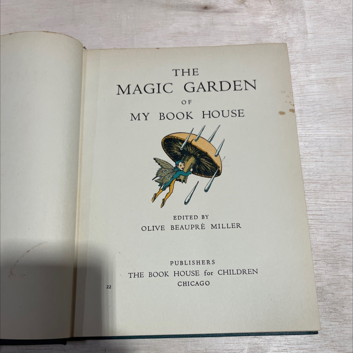 the magic garden of my book house book, by olive beaupré miller, 1937 Hardcover image 2
