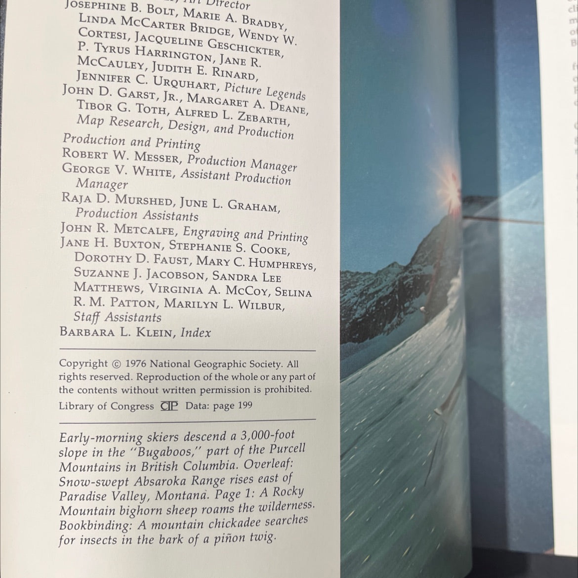 the majestic rocky mountains book, by William S. Ellis, 1976 Hardcover image 3