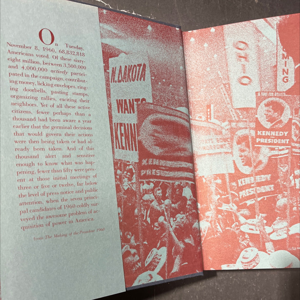 the making of the president 1960 book, by theodore h. white, 1988 Hardcover image 4