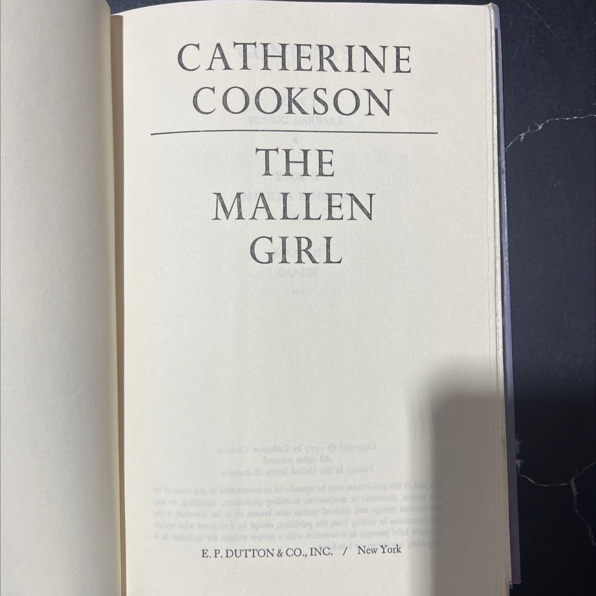 the mallen girl book, by catherine cookson, 1973 Hardcover image 2