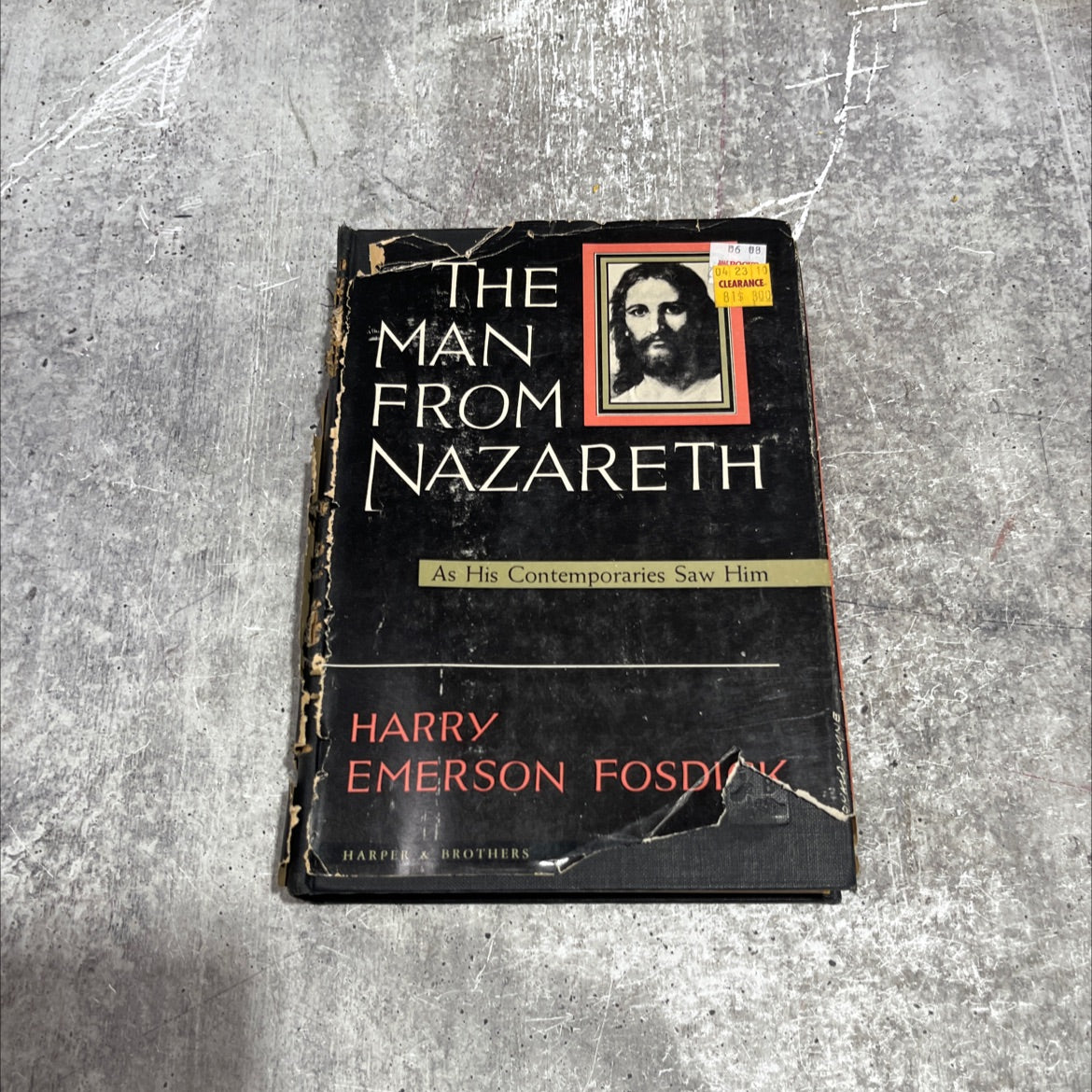 the man from nazareth book, by harry emerson fosdick, 1949 Hardcover image 1