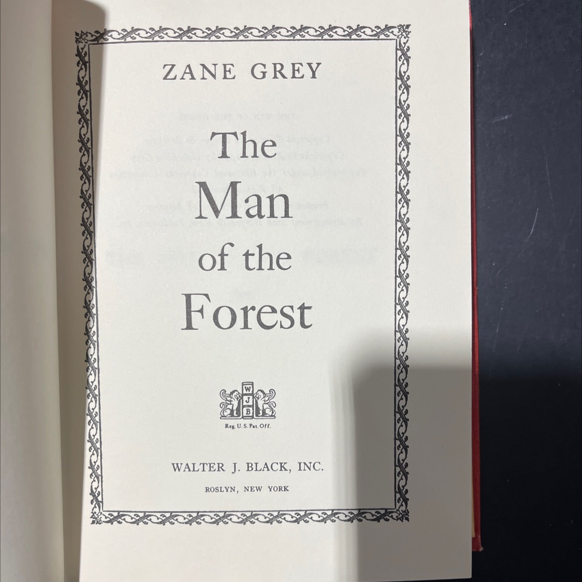 the man of the forest book, by zane grey, 1948 Hardcover image 2