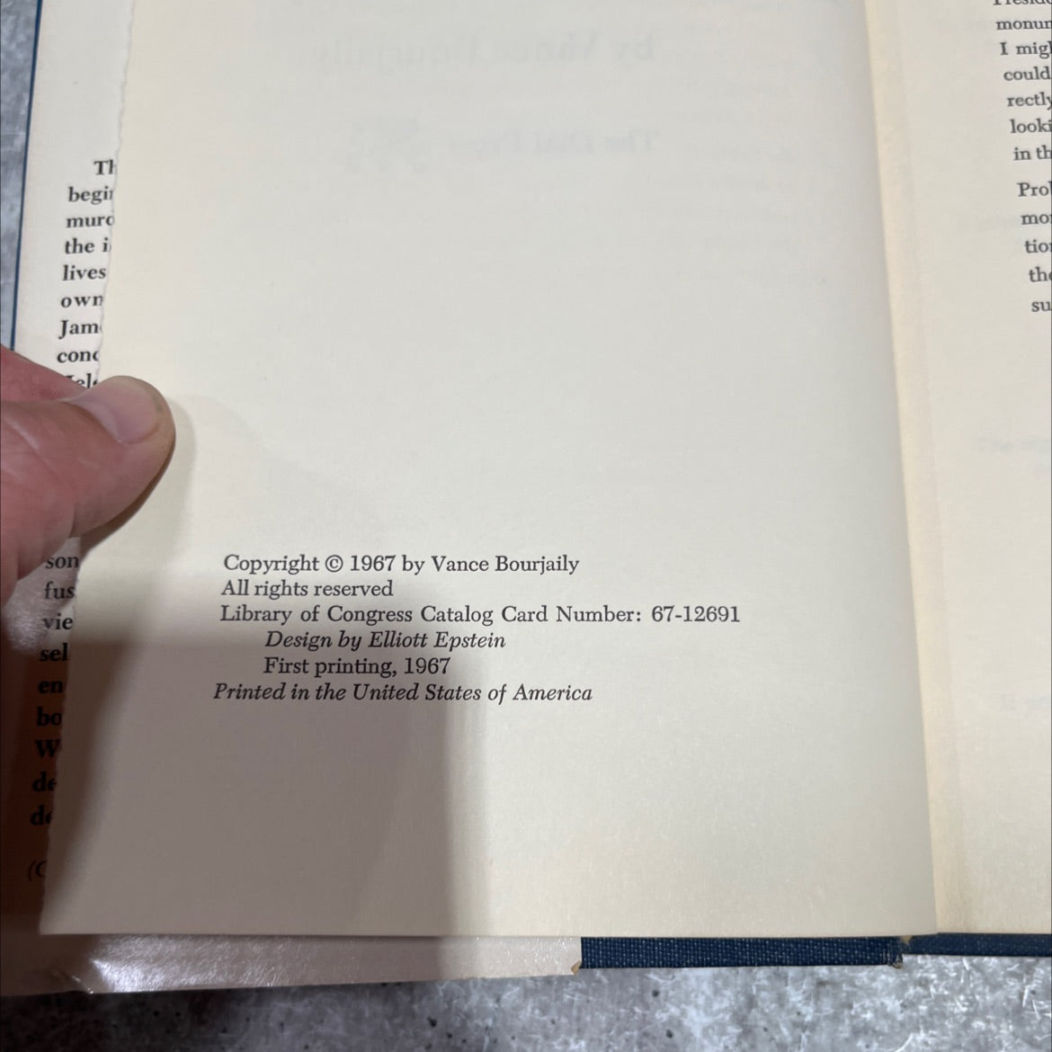 the man who knew kennedy book, by Vance Bourjaily, 1967 Hardcover image 3