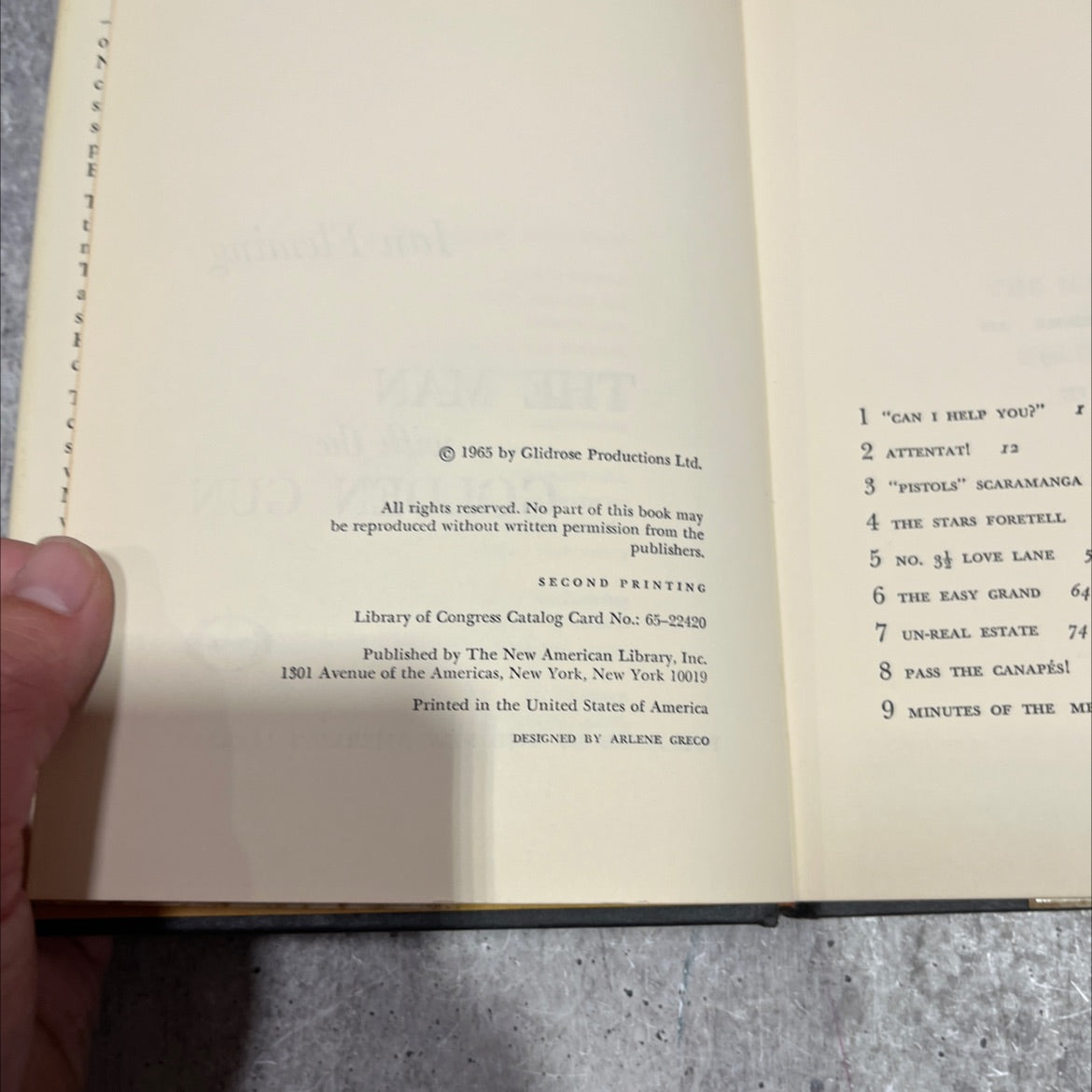 the man with the golden gun book, by Ian Fleming, 1965 Hardcover image 3