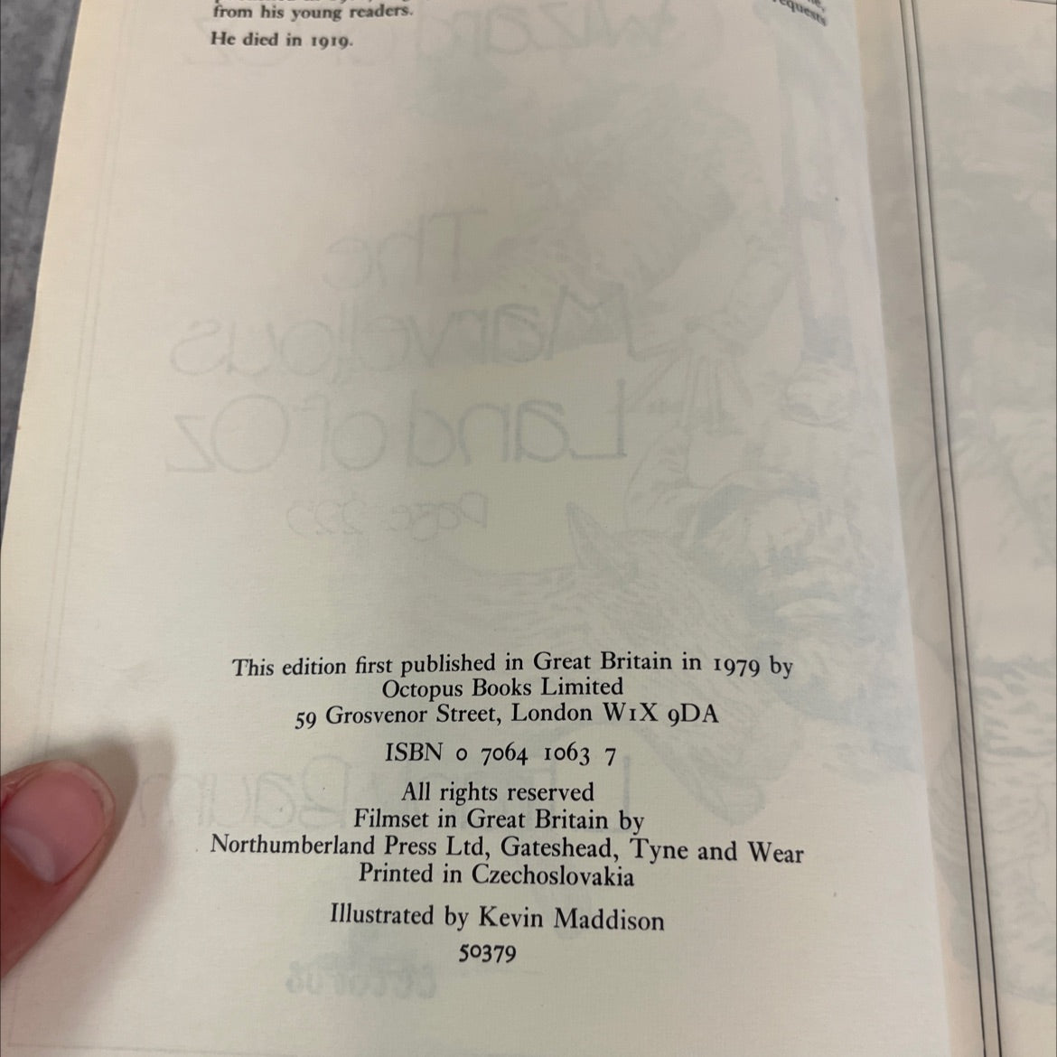the marvellous land of oz book, by l. frank baum, 1979 Hardcover image 3
